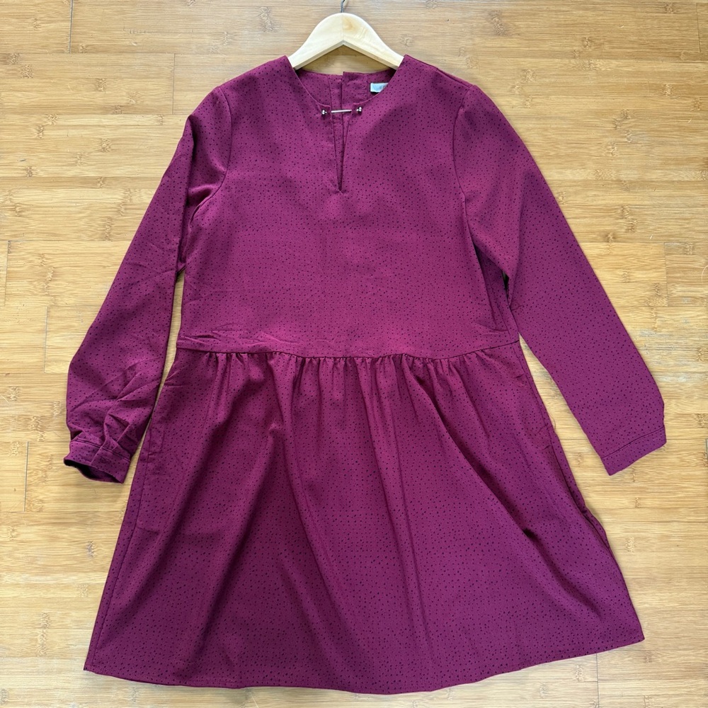 FRNCH Nordstrom Women’s Red Long sleeves  Dress Size M Lightweight‎ Pockets